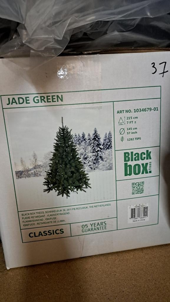 Black Box kerstboom 215 cm, Ophalen, Zo goed als nieuw