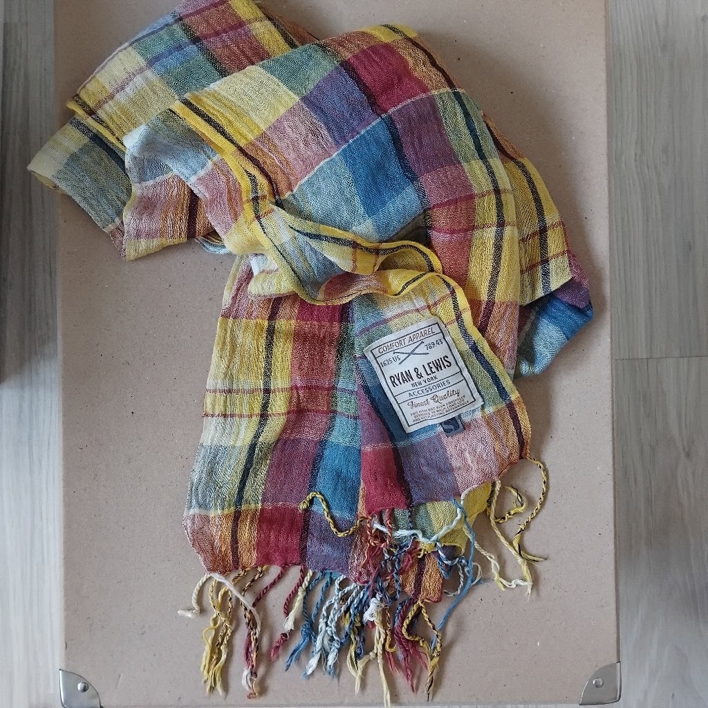 Vintage shawl, Ryan & Lewis, New York, Kleding | Heren, Ophalen of Verzenden, Gedragen, Ryan & Lewis, Sjaal