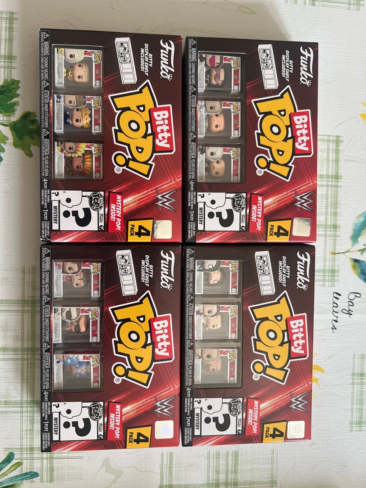 Funko Bitty Pop! WWE 4-pack - complete set !!, Ophalen of Verzenden, Nieuw