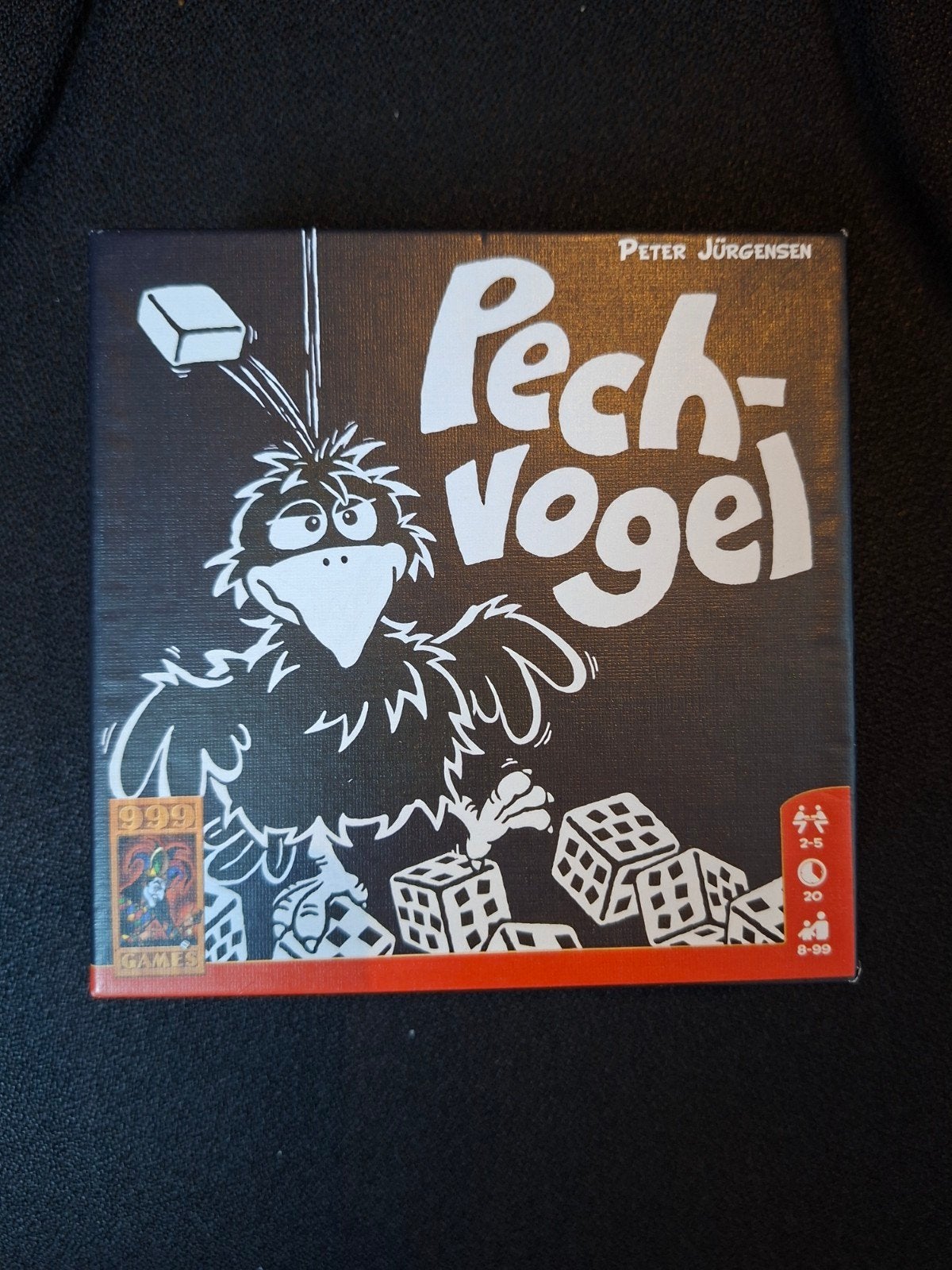 Pechvogel dobbelspel van 999 Games, Drie of vier spelers, Ophalen of Verzenden, Zo goed als nieuw, 999 Games