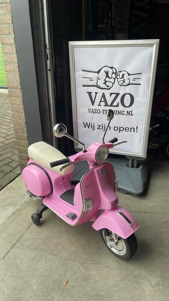ELEKTRISCHE SCOOTER VESPA PX150 12 VOLT ROZE NIEUW, Ophalen of Verzenden, Nieuw
