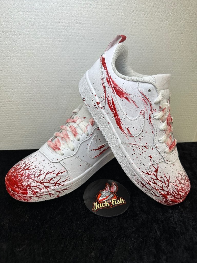 Court Borough low 2 - splatter - size 38, Kleding | Heren, Overige kleuren, Nike, Nieuw, Ophalen of Verzenden