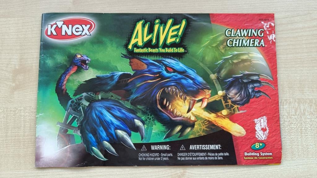 K'nex Alive! Clawing Chimera, Ophalen