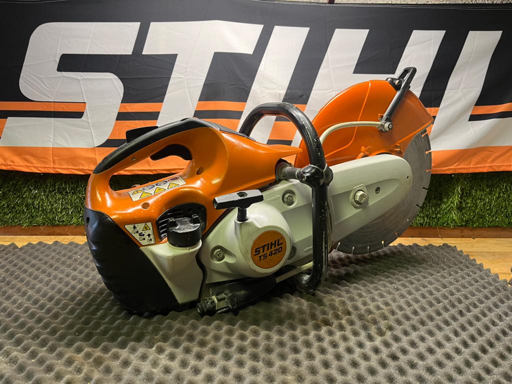 STIHL TS 420 Bandenzaag 2020 Benzine Diamant 350mm, Ophalen of Verzenden, Zo goed als nieuw, Benzine