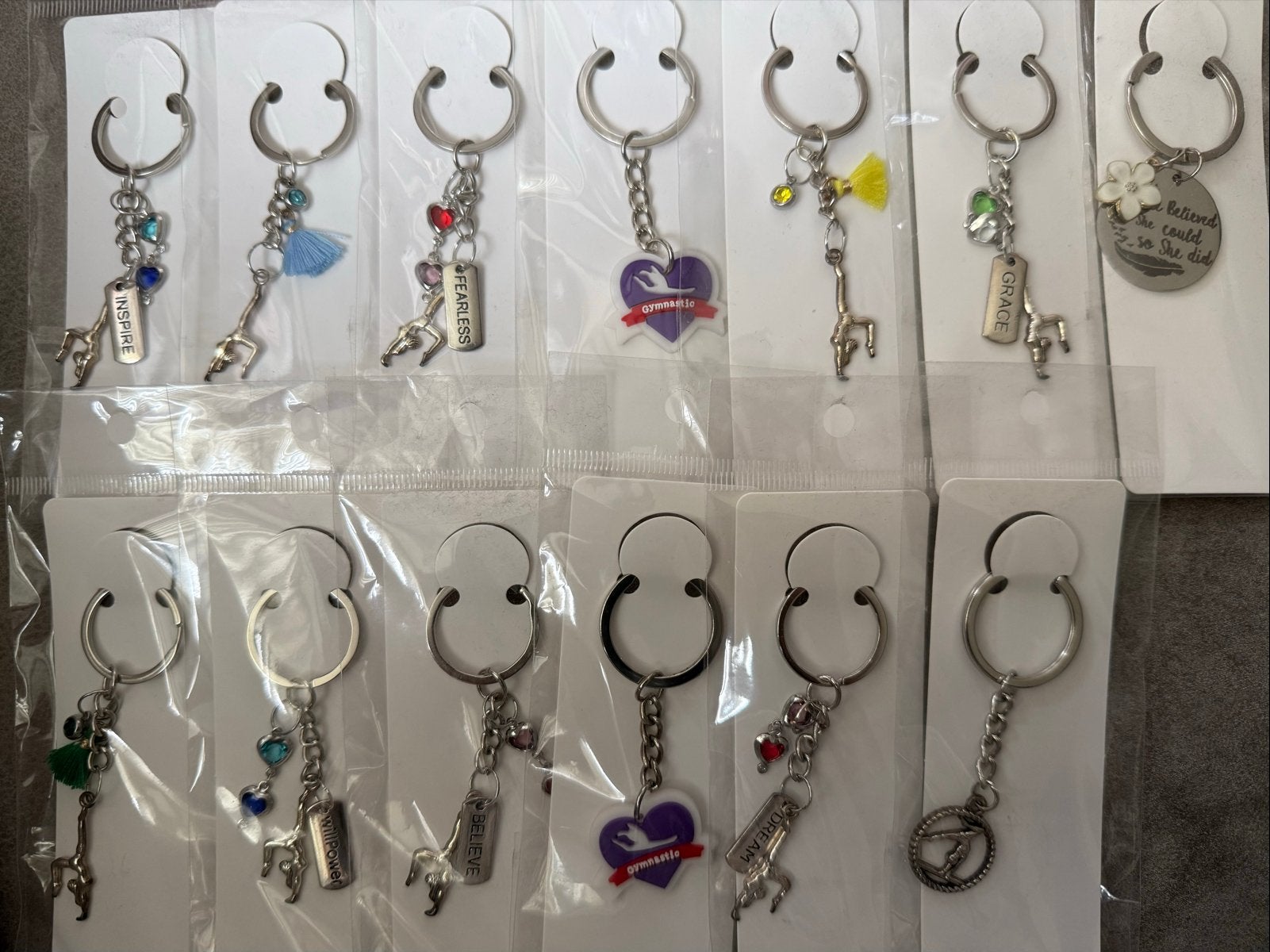 Turnen Sleutelhangers - Diverse Gymnastiek Designs, Ophalen, Nieuw, Sport