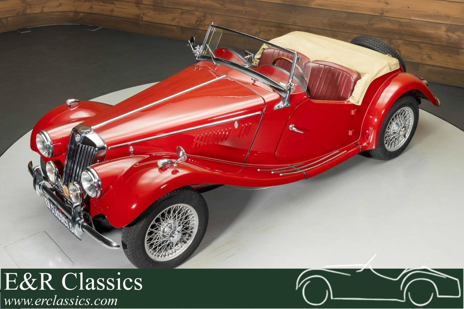 MG TF 1250 Cabriolet | 1954, Auto's, Oldtimers, 65 pk, Achterwielaandrijving, Cabriolet, Leder