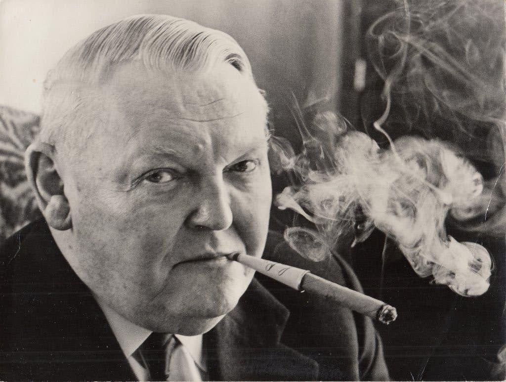 Georg Munker Bondskanselier Ludwig Erhard 1965 Duitsland, 1960 tot 1980, Gebruikt, Verzenden, Foto