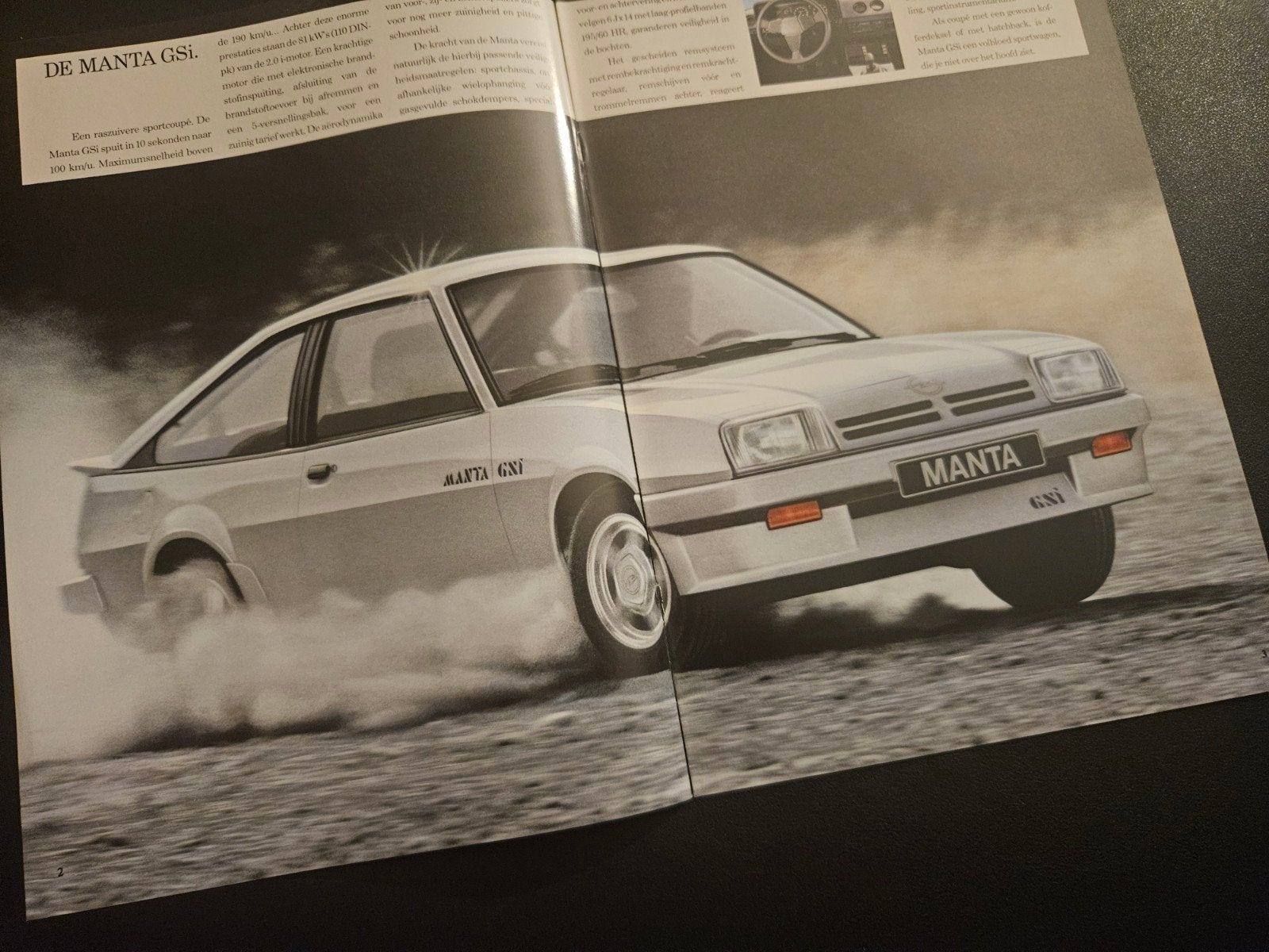 Brochure Opel Manta GT & GSi 1988, Ophalen of Verzenden, Zo goed als nieuw, Opel