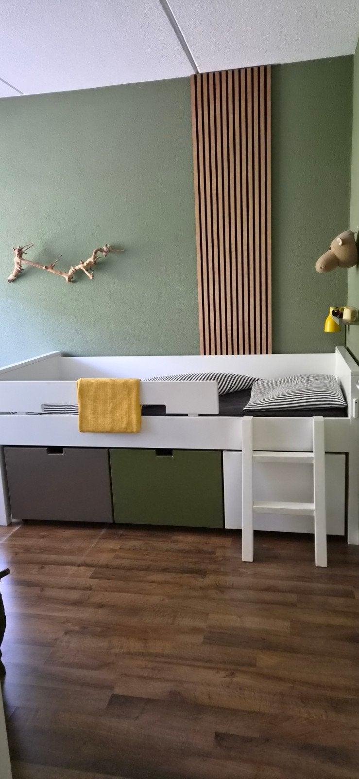 Bopita halfhoogslaper, Ophalen, 85 tot 100 cm, Gebruikt, Lattenbodem