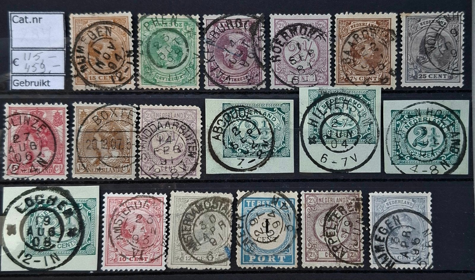 Diverse stempels, Verzenden, T/m 1940, Gestempeld