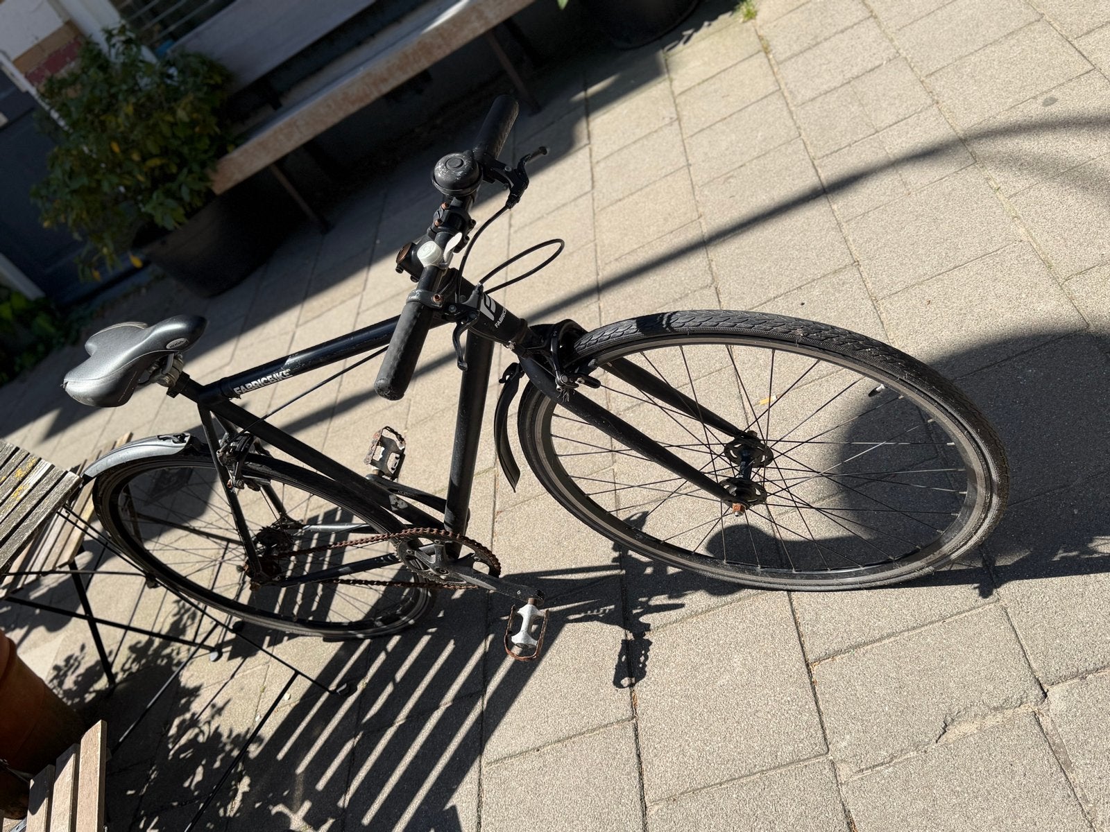 Zwarte FabricBike Fixie/Single Speed Fiets - Gebruikt, Overige merken, Gebruikt, Velgrem, Ophalen of Verzenden