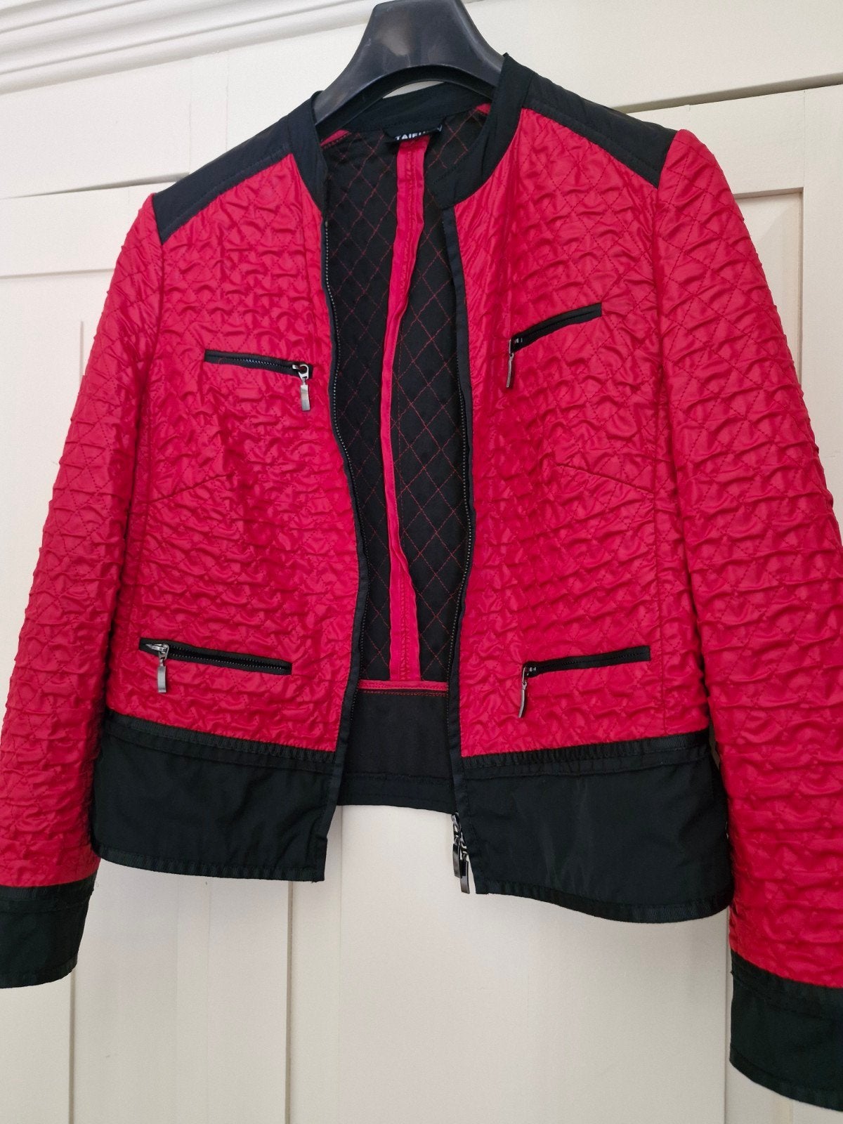 Taifun jasje rood/zwart maat 42, Maat 42/44 (L), Ophalen of Verzenden, Zo goed als nieuw, TAIFUN