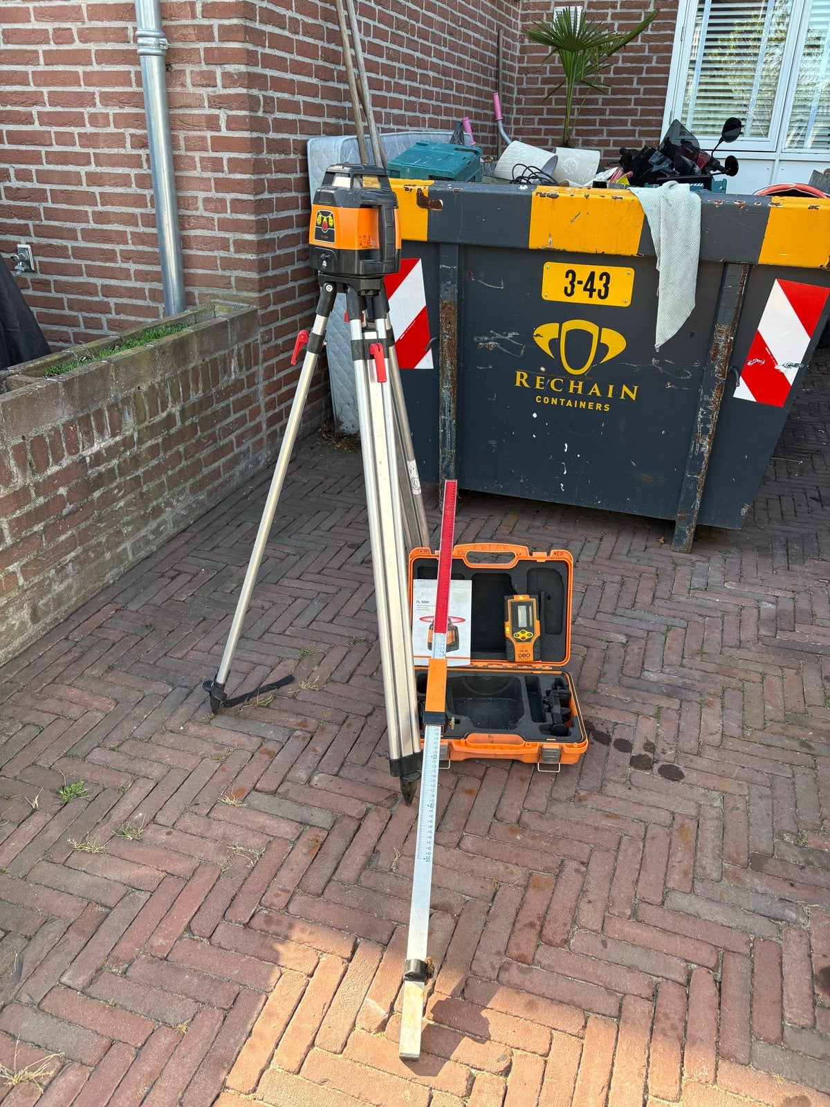 Geo Fennel FL 105H bouwlaser met statief en ontvanger, Doe-het-zelf en Verbouw, Ophalen, Gebruikt