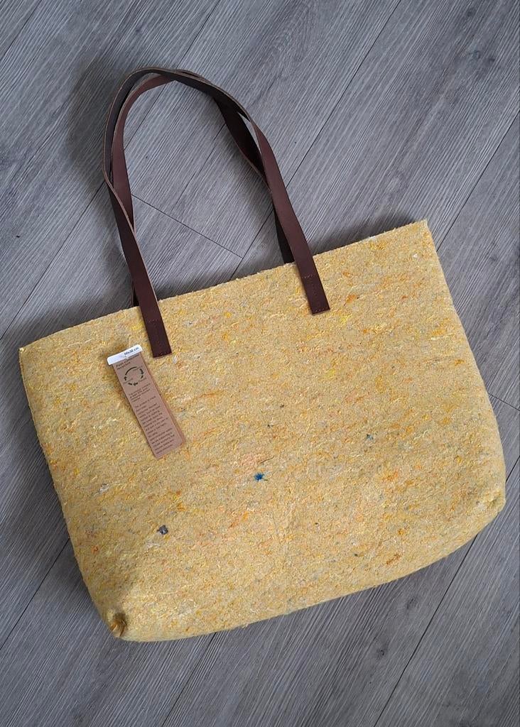 Gele gerecyclede tas, Ophalen of Verzenden, Nieuw, Geel