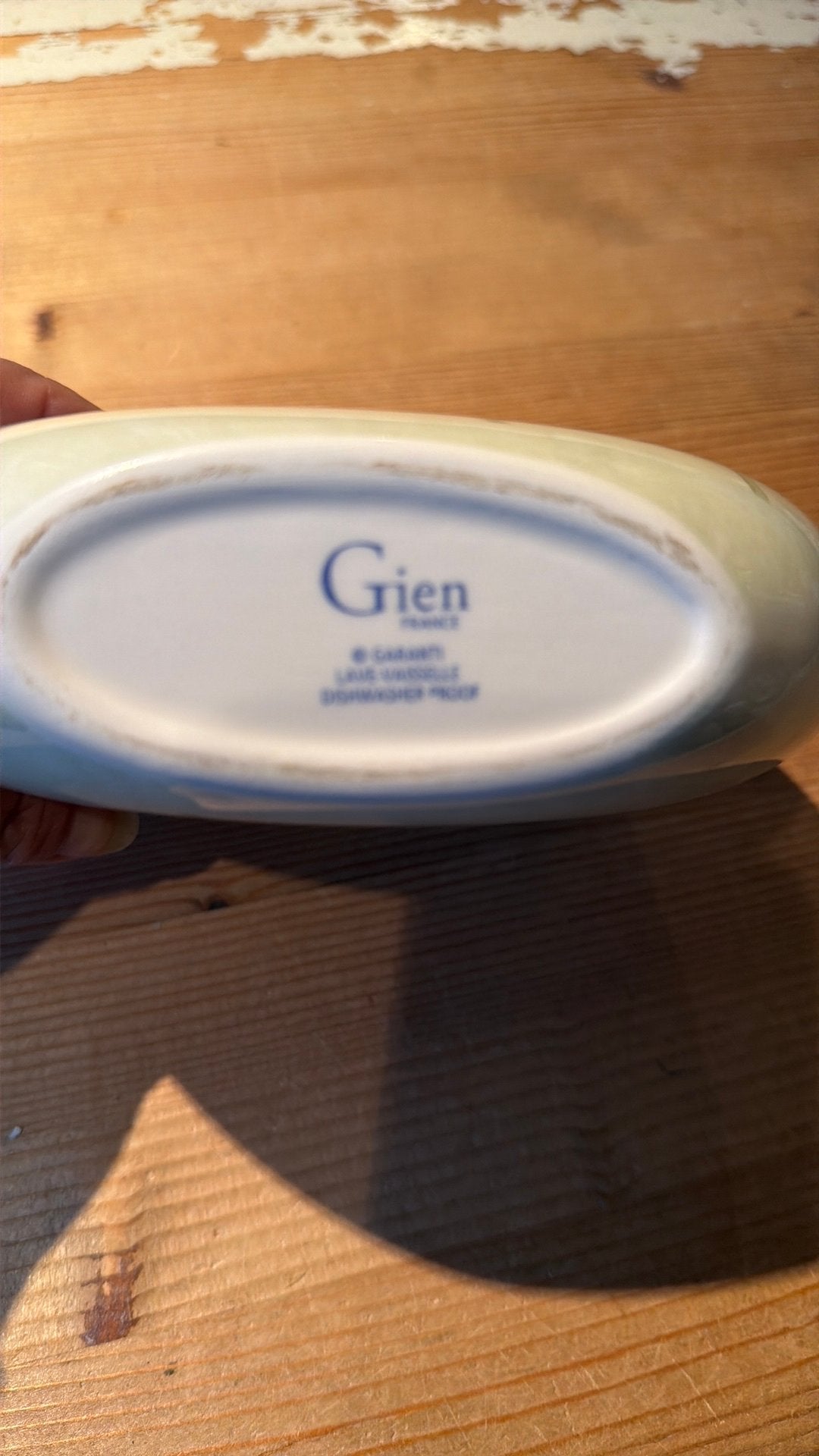 Gien ALICE halve maan vaas, Ophalen of Verzenden, Zo goed als nieuw, Aardewerk, Overige stijlen