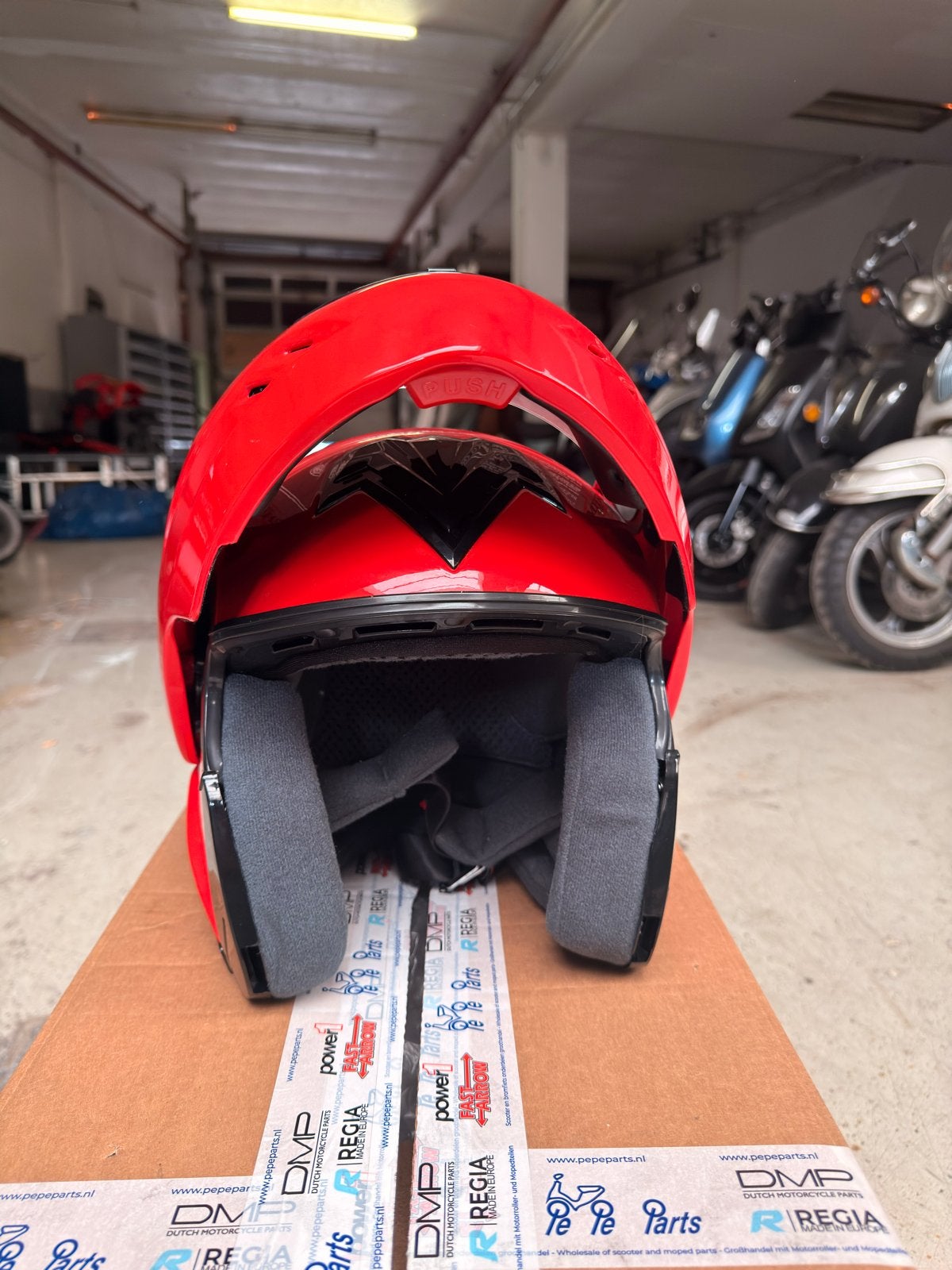 MHR Systeemhelm Rood maat XL- Nieuw (Zonder E-keuring), Overige merken, Systeemhelm, Heren, XL