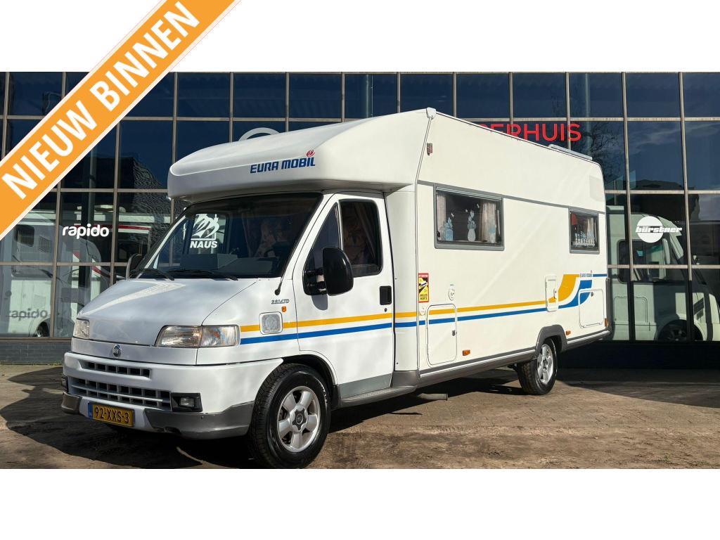 Eura Mobil Profila 690 Dakairco,Luchtvering, Caravans en Kamperen, Campers, Ringverwarming, Luifel, Fiat, Koelkast