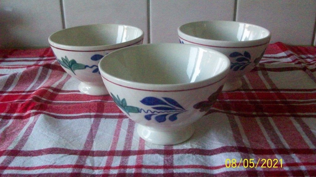 Boerenbont servies: Theelicht, theepot, kommetjes en schalen, Overige merken, Keramiek, Ophalen of Verzenden, Zo goed als nieuw