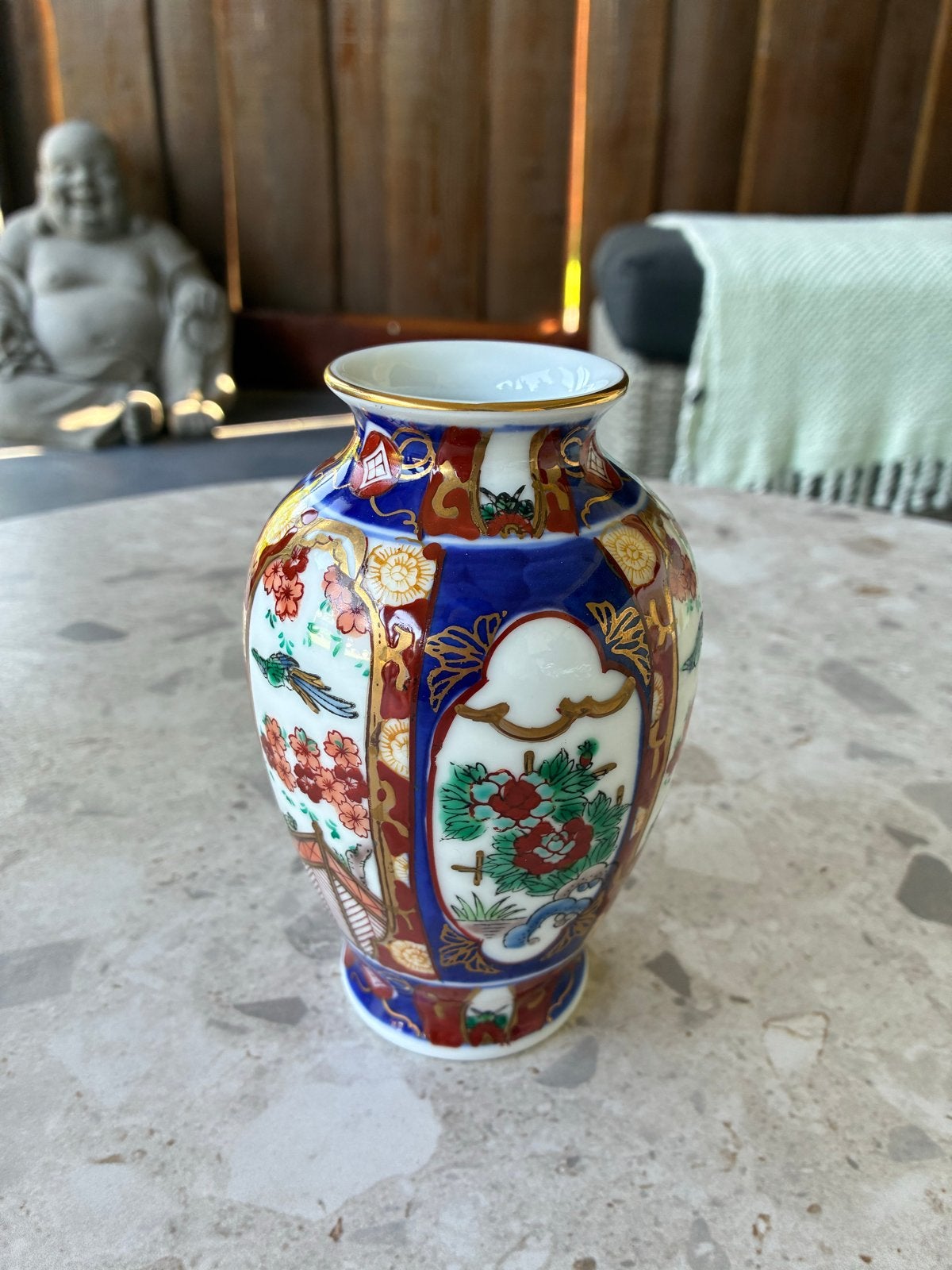 Gold Imari Handgeschilderde Vaas - 15cm hoog, Ophalen