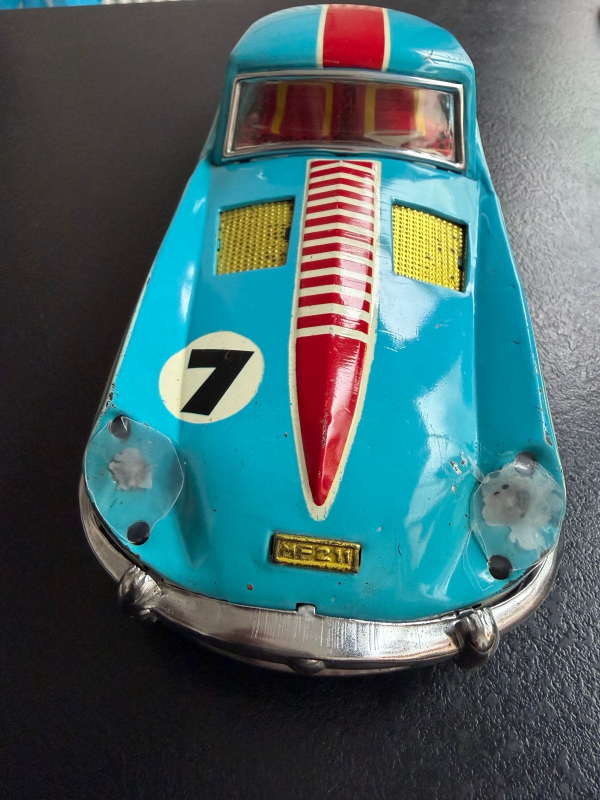 Vintage Blikken Raceauto Jaren '70 - MF211 Made in China, Kinderen en Baby's, Ophalen of Verzenden, Gebruikt