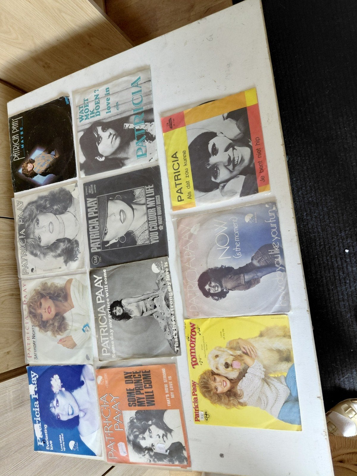 Patricia Paay 7 inch singles collectie (12 stuks), Gebruikt, Originele persing, 7 inch, Ophalen of Verzenden