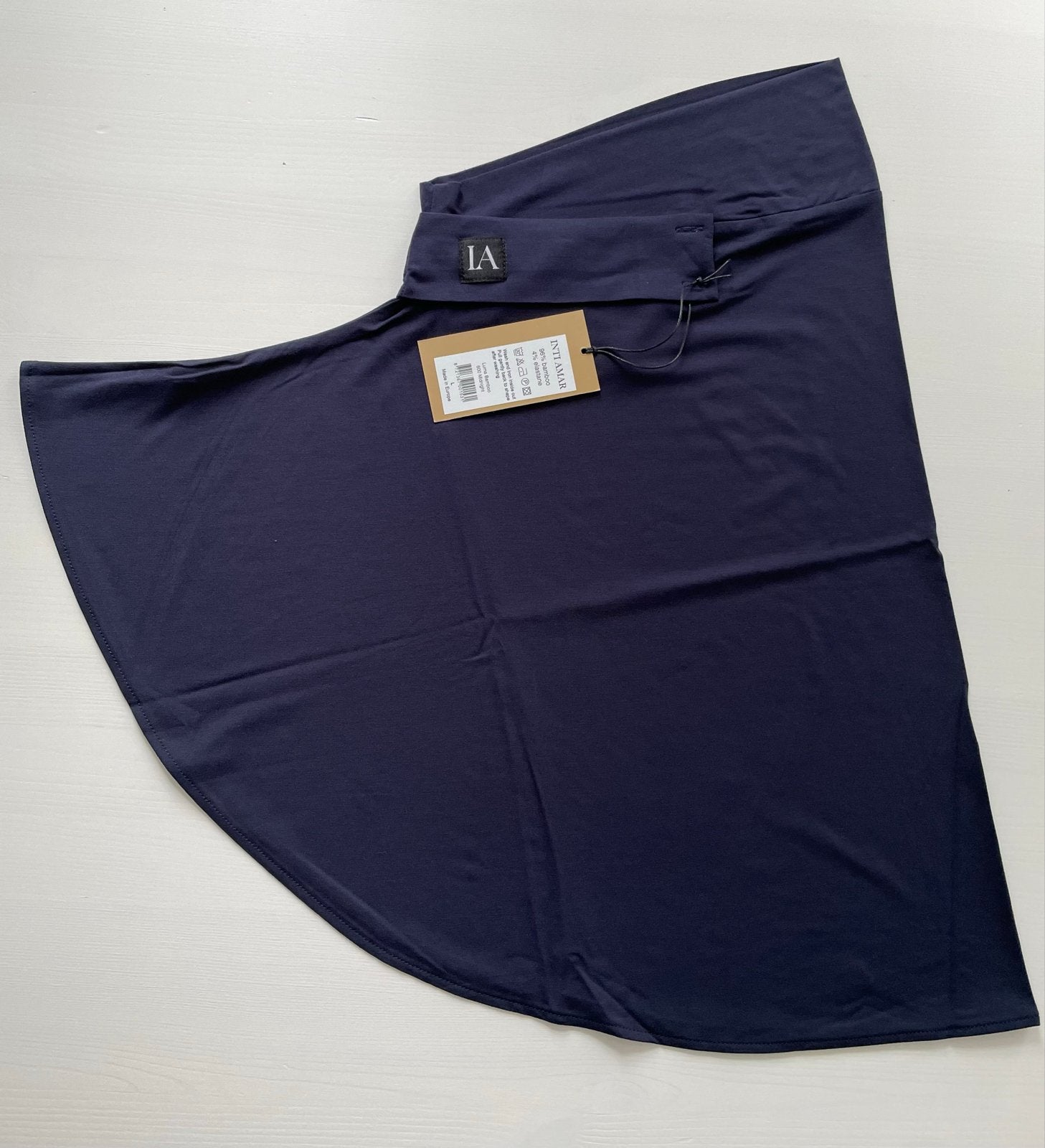 Nieuwe Inti Amar Luma Bamboe Hijab - Donkerblauw, Kleding | Dames, Ophalen of Verzenden, Nieuw, Maat 42/44 (L), Sjaal