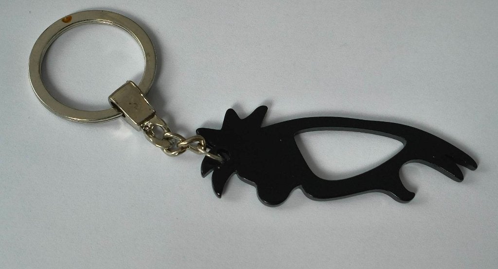 Kip/Haan sleutelhanger (zwart), Verzamelen, Sleutelhangers, Ophalen of Verzenden, Zo goed als nieuw, Dier of Natuur