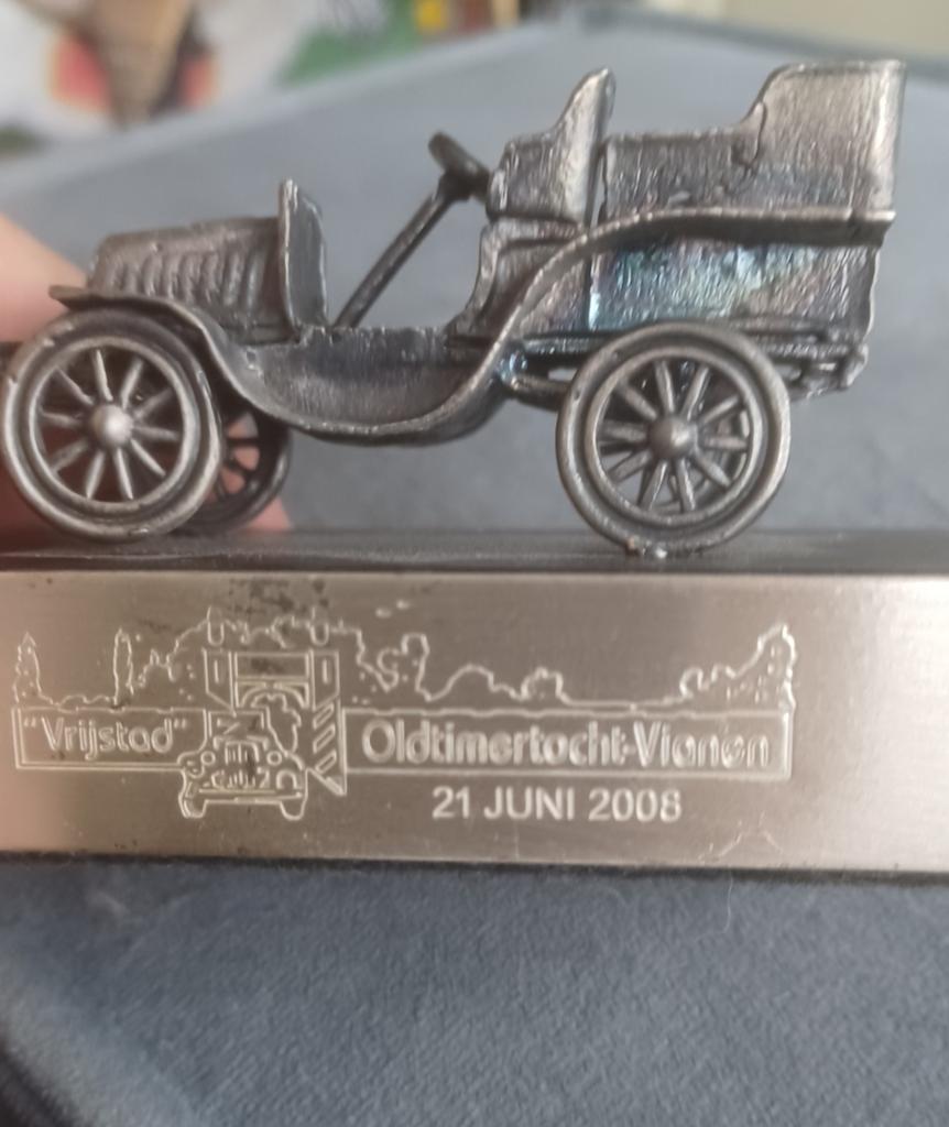 Zilverstad Vrijstad oldtimer tocht Vianen 2008 automodel, Ophalen of Verzenden