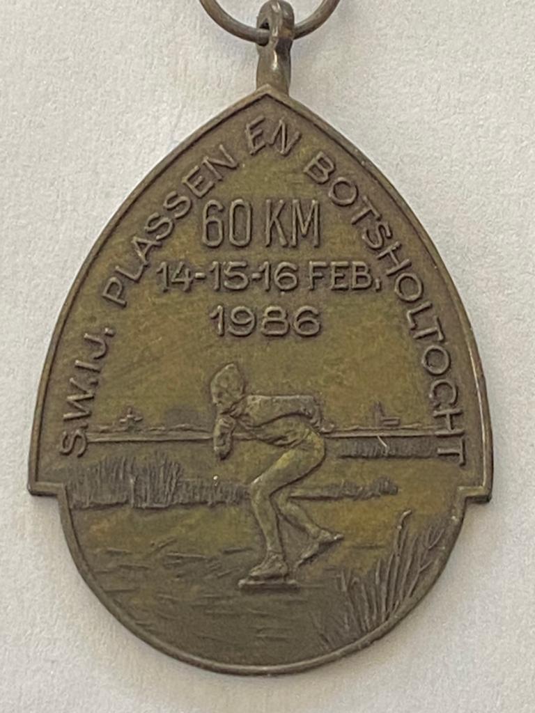 Medailles schaatsen Botsholtocht, Postzegels en Munten, Penningen en Medailles, Ophalen of Verzenden, Overige materialen