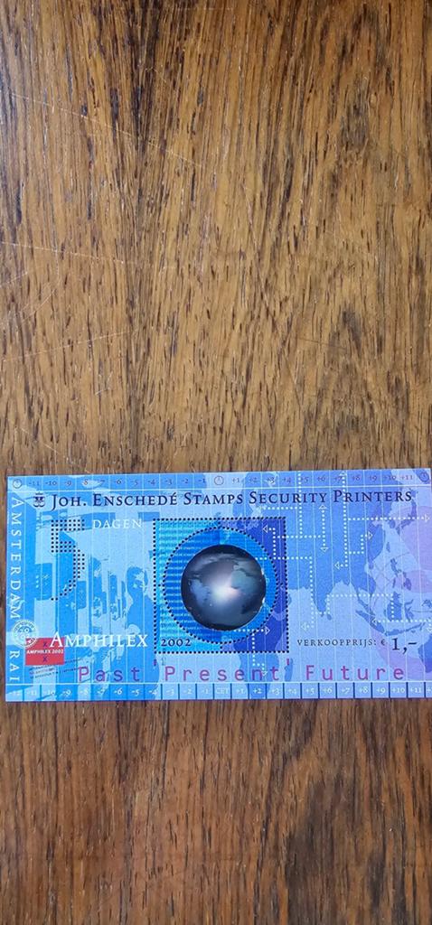 Amphilex 2002 Joh. Enschede Security Printers postzegel, Verzenden