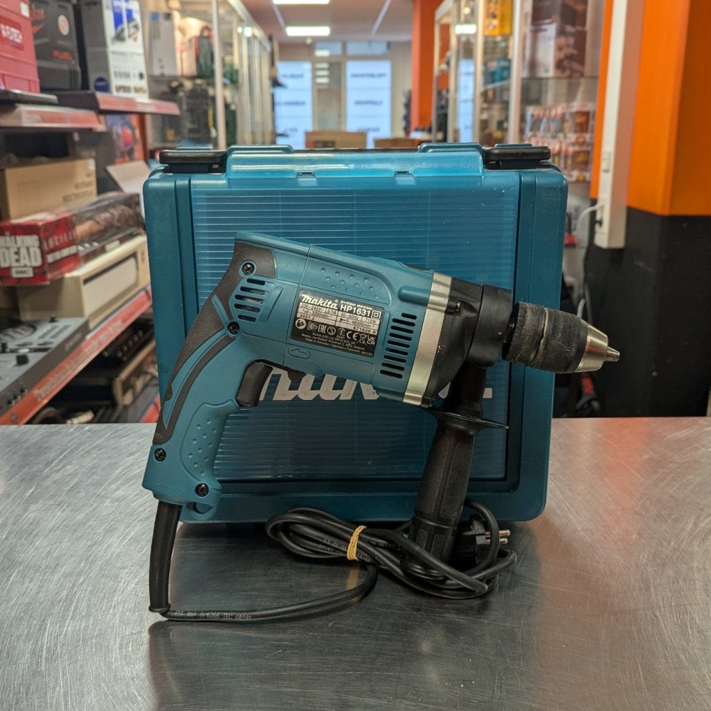 Makita HP 1630 klopboormachine elektrisch bedraad, Makita, Zo goed als nieuw, Support@makita.com, Makita Corporation, 3-11-8, Sumiyoshi-cho, 
Anjo, Aichi 446-8502
Japan