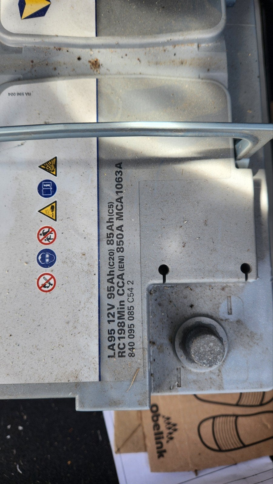 Varta LA95 12 accu agm, Auto-onderdelen, Gebruikt, Universele onderdelen