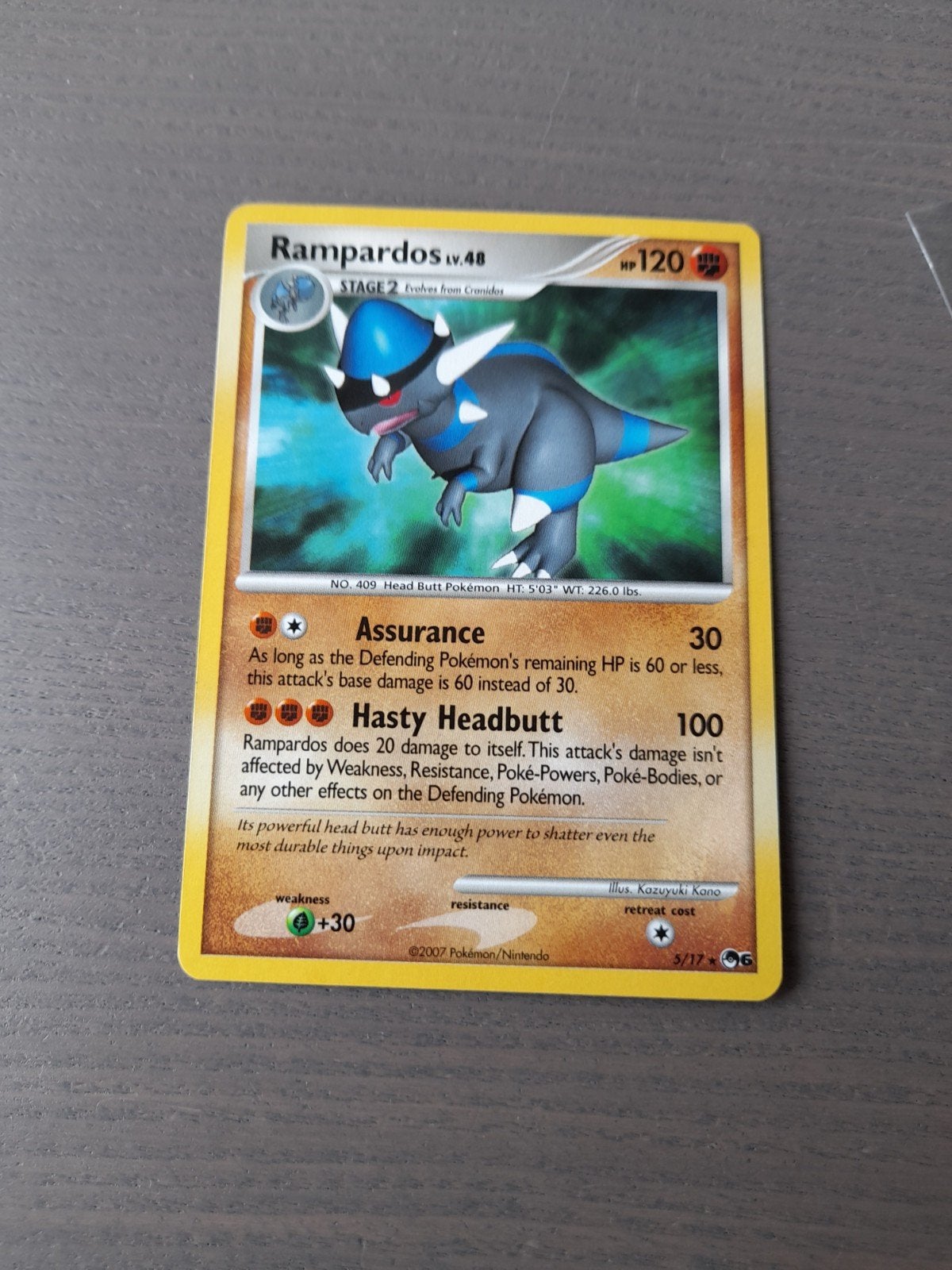 Pop series 6 5/17 rampardos, Ophalen of Verzenden, Gebruikt, Losse kaart