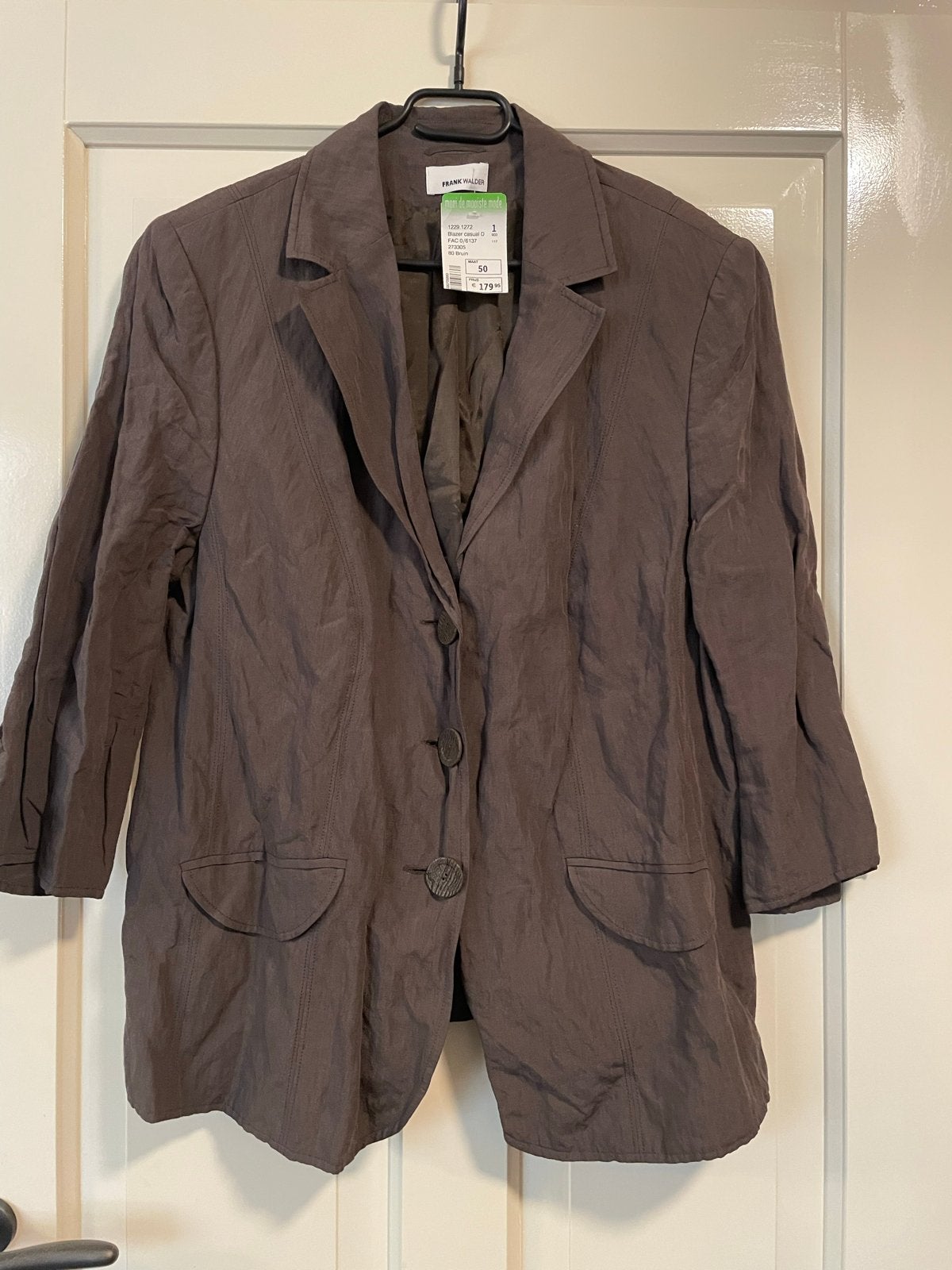 Frank Walder Blazer - Maat 50 Nieuw, Ophalen of Verzenden, Nieuw, Bruin, Jasje of Colbert