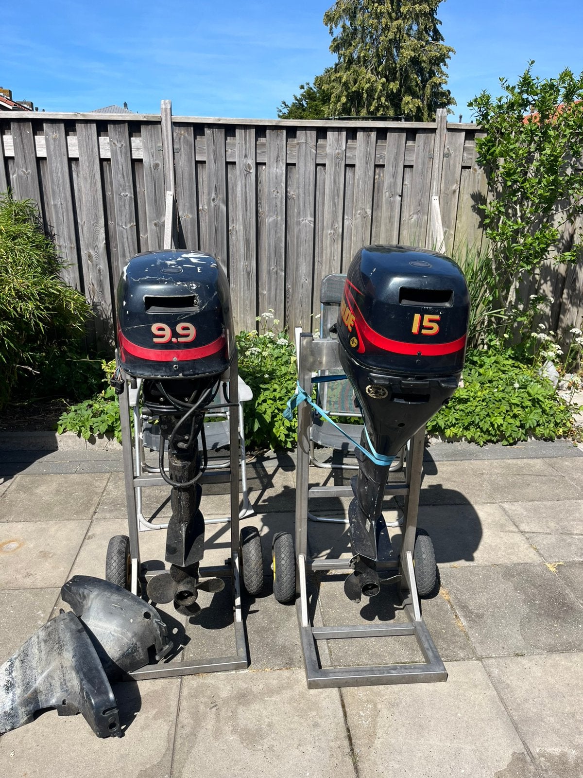 Evinrude 9,9pk 15pk 4takt onderdelen loop sloop, Ophalen, 10 tot 30 pk, Gebruikt, Viertaktmotor
