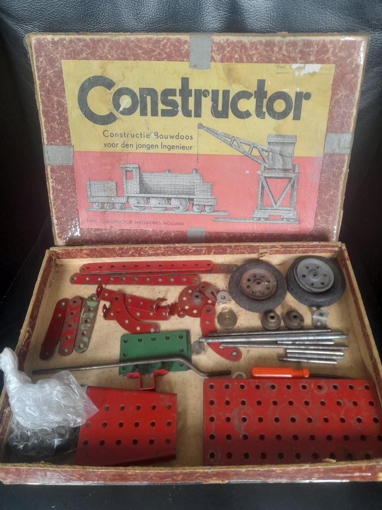 Vintage Constructor Bouwdoos voor de jonge Ingenieur, Ophalen of Verzenden, Gebruikt, Overige merken