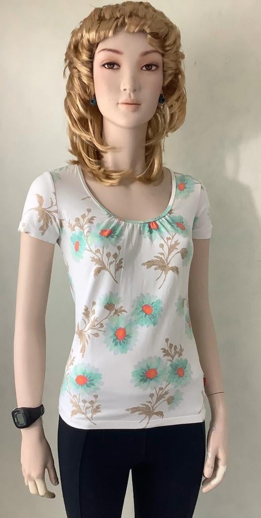 Jackpot mouwloze top met bloemenprint, maat S, Wit, Jackpot, Ophalen of Verzenden, Zo goed als nieuw