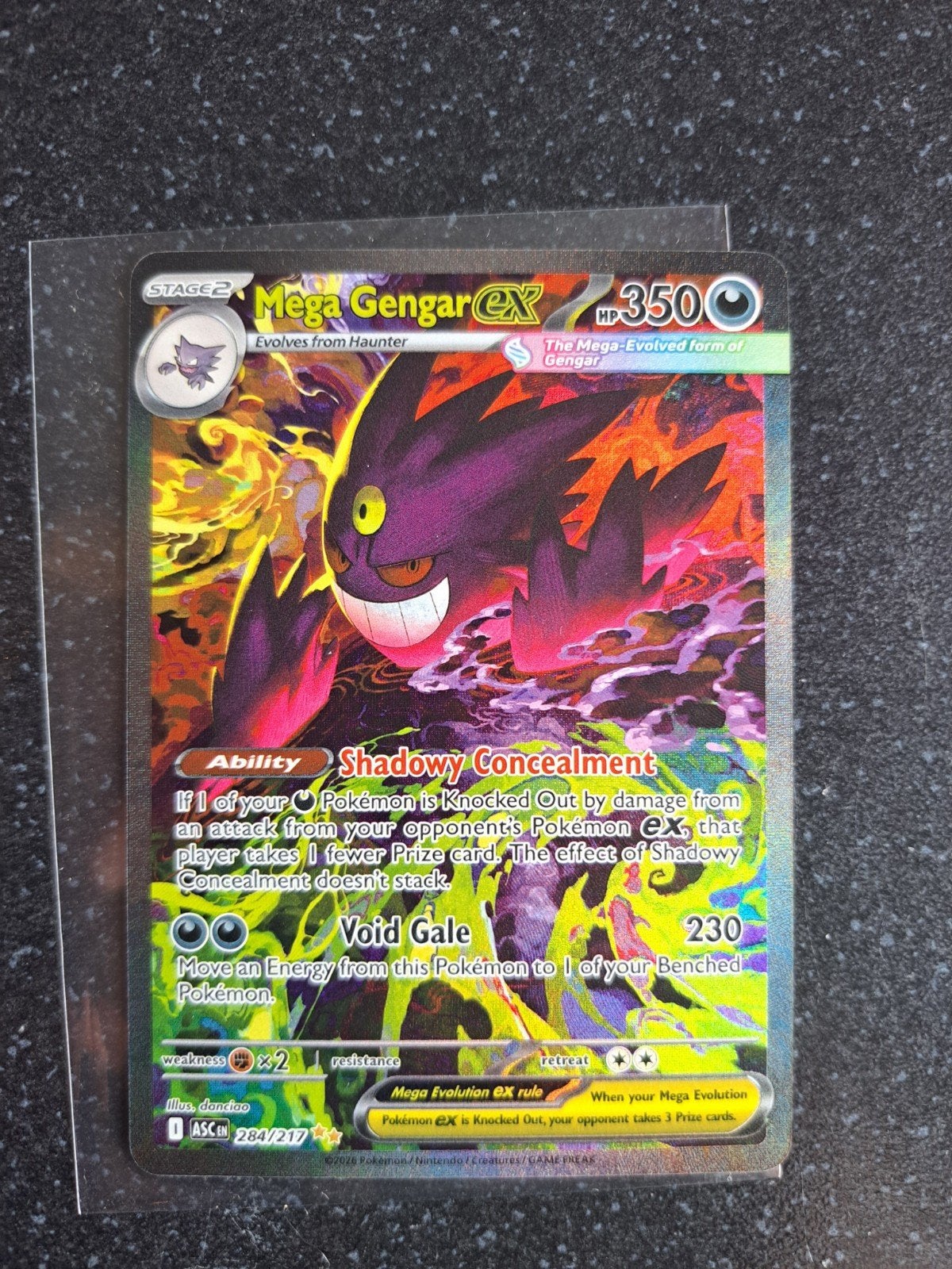Mega Gengar EX 284/217 - PSA 10 POTENTIE, Hobby en Vrije tijd, Verzamelkaartspellen | Pokémon, Ophalen of Verzenden, Nieuw, Losse kaart