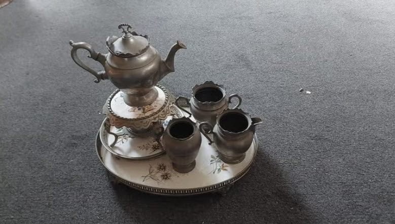 Antiek tinnen servies, Antiek en Kunst, Antiek | Tin, Ophalen