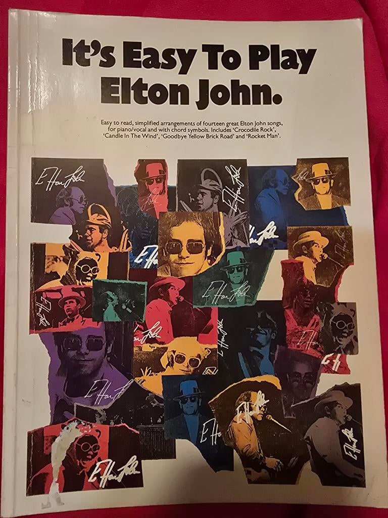 It's Easy To Play Elton John - Muziekboek Piano/Zang, Zang, Gebruikt, Ophalen of Verzenden, Artiest of Componist