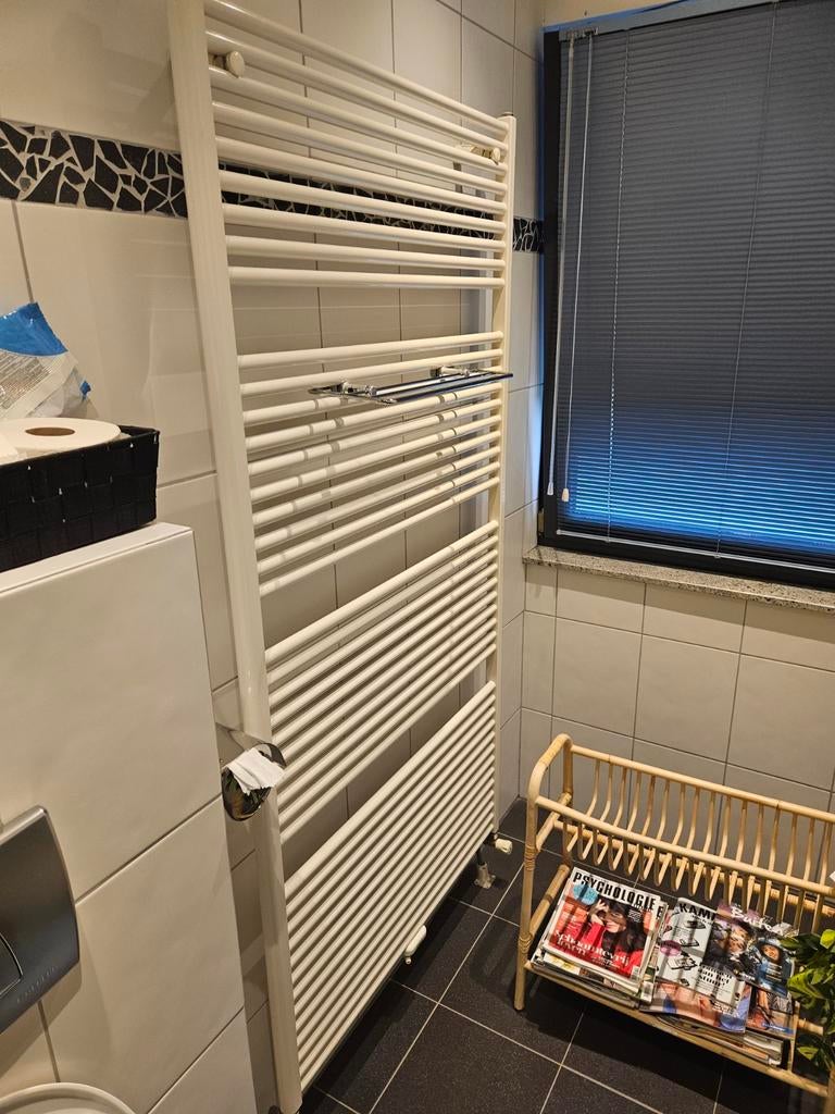 Witte handdoekradiator voor badkamer, Radiator, Minder dan 60 cm, Ophalen of Verzenden, 80 cm of meer
