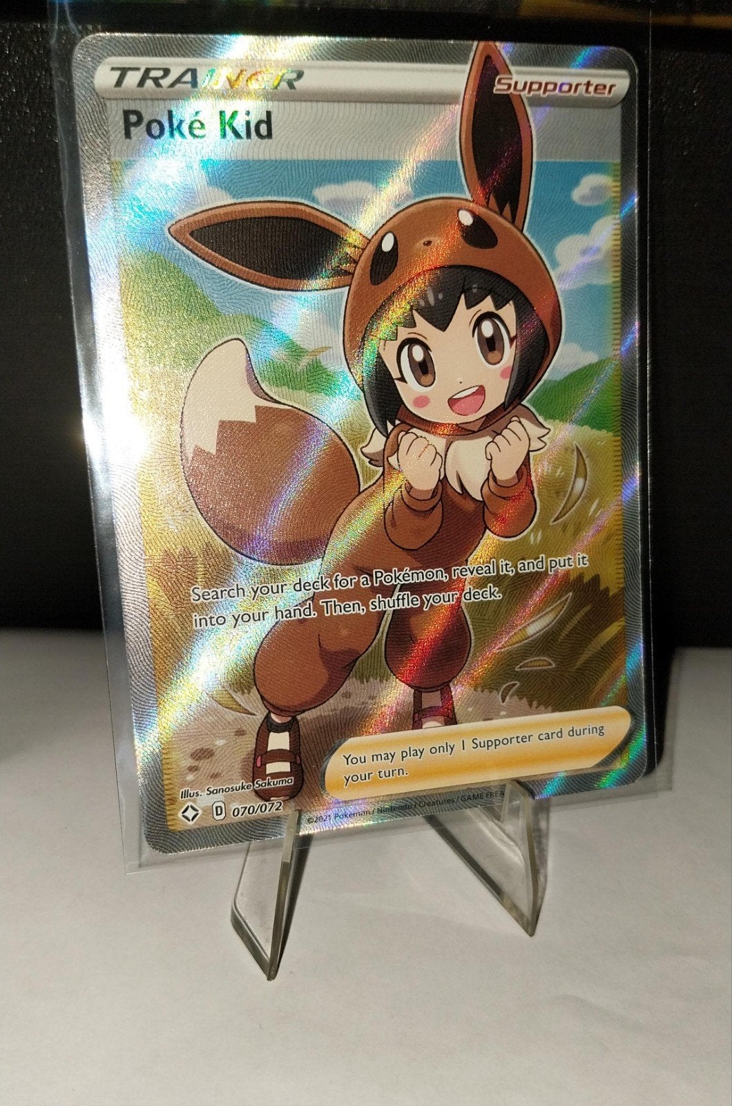 Poké Kid (070/072) Full Art Supporter - Shining Fates 2021, Hobby en Vrije tijd, Ophalen of Verzenden