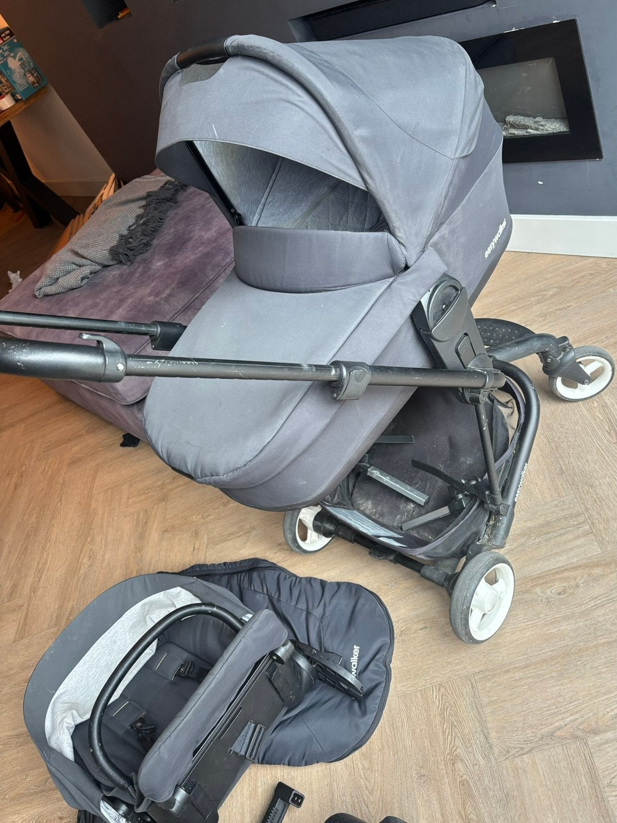 Easywalker kinderwagen met reiswieg en accessoires, Gebruikt, Met reiswieg, Ophalen, Kinderwagen