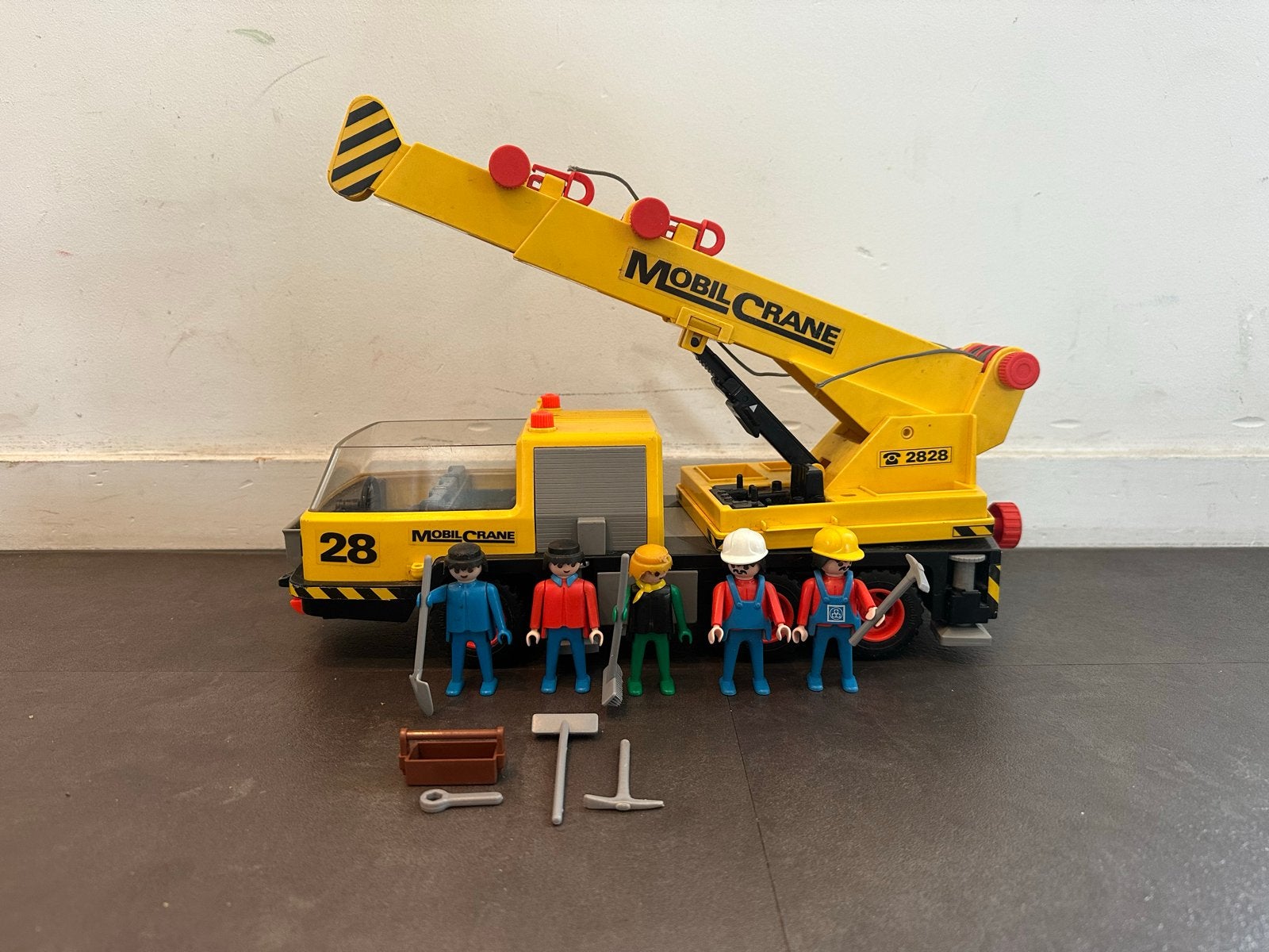Playmobil Mobiele Kraan 2828 uit 1981 - Goede staat, Gebruikt, Complete set, Voertuig, Ophalen of Verzenden