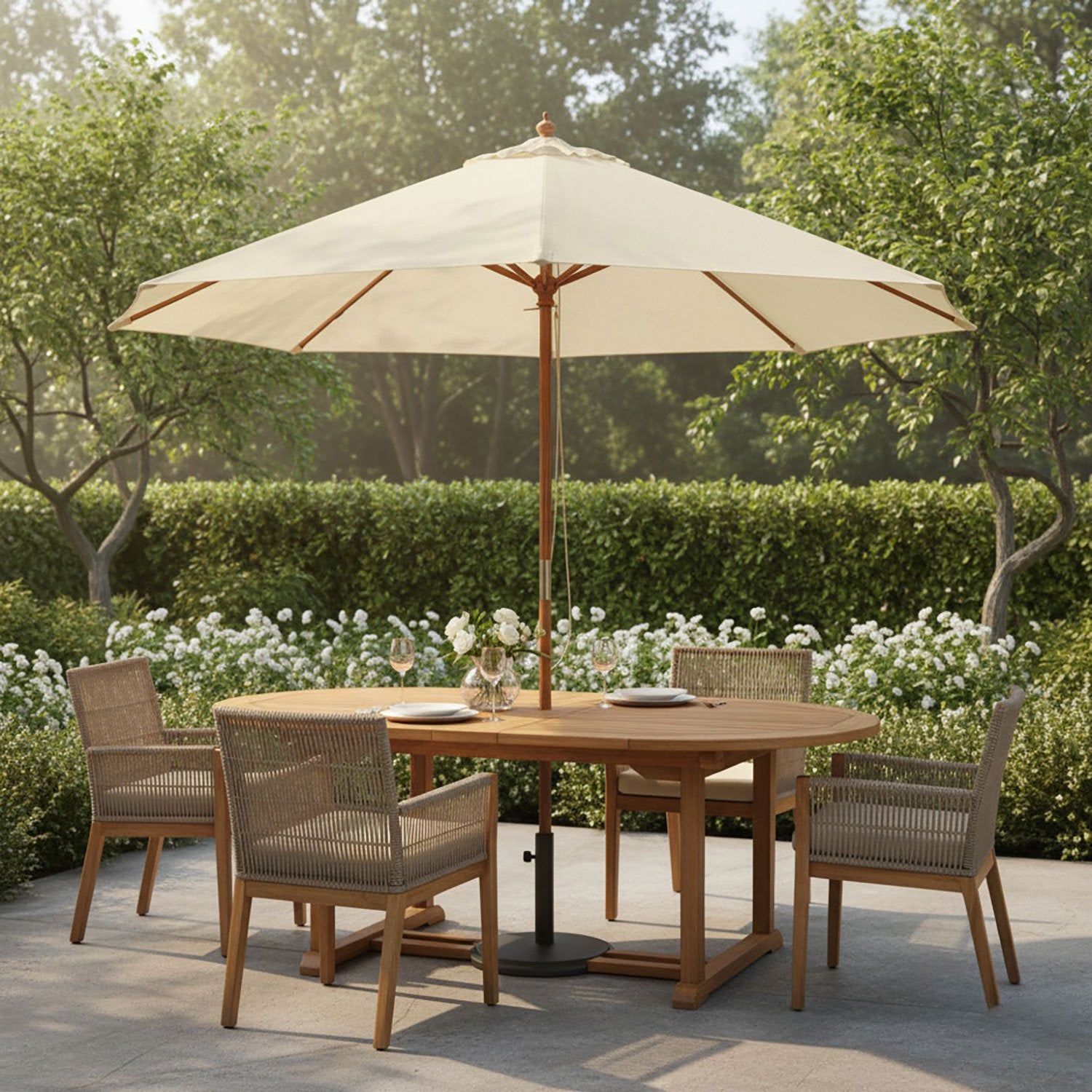 Rhino ICA 350CM Stokparasol - Nieuw in doos, Tuin en Terras, Ophalen, Kantelbaar, Nieuw, Stokparasol