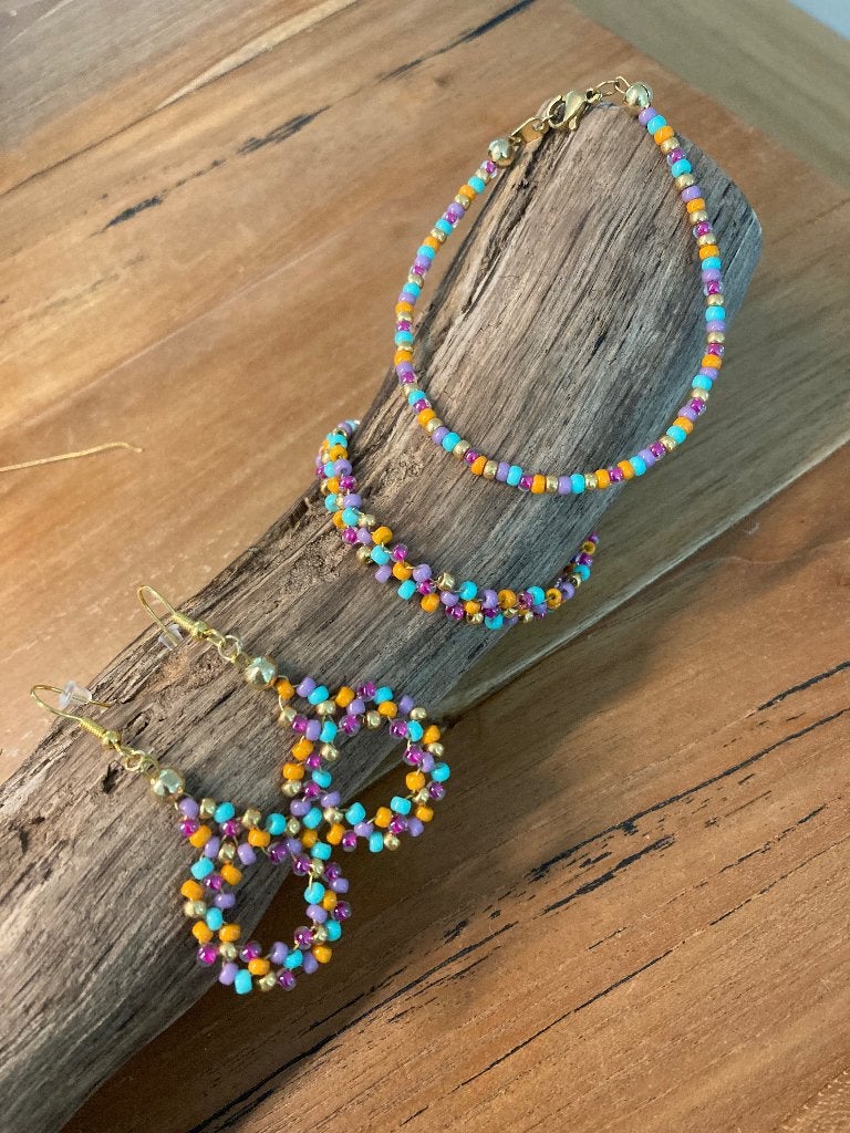 Sieraden set, Sieraden, Tassen en Uiterlijk, Armbanden, Overige materialen, Overige kleuren, Nieuw, Ophalen of Verzenden