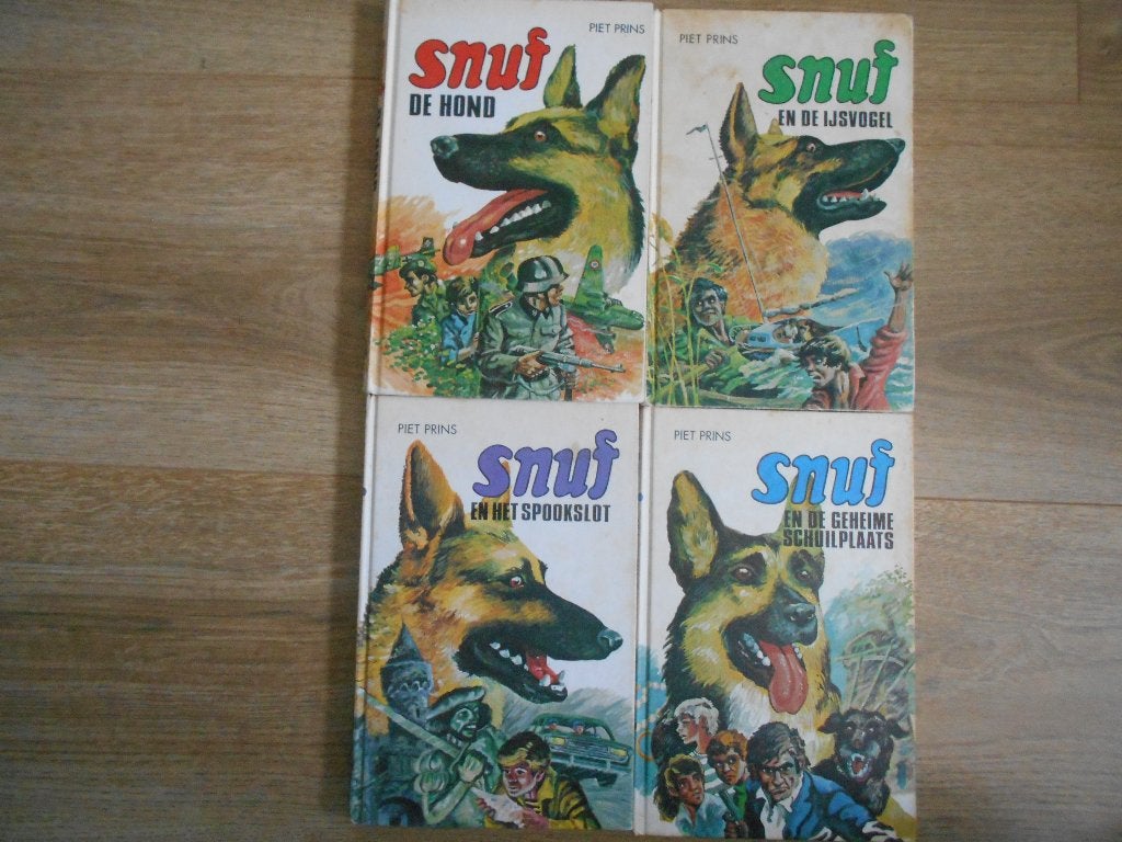 Piet Prins Vier verschillende Snuf boeken, Ophalen of Verzenden, Gelezen