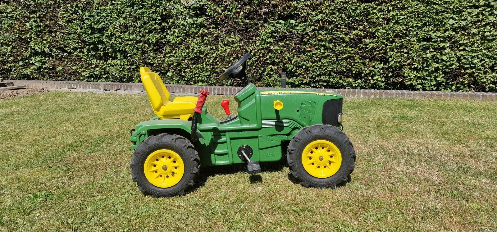 John Deere 6920 traptractor met luchtbanden en aanhanger, Ophalen, Zo goed als nieuw