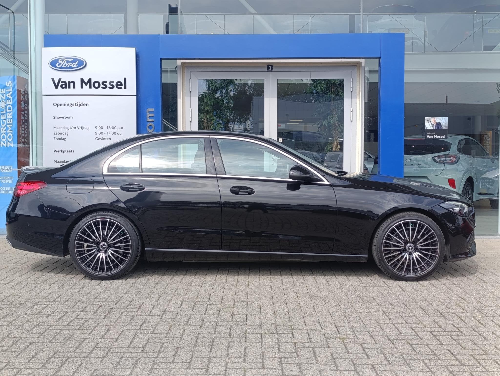 Mercedes-Benz C-klasse 180 Business Line | Dodehoeksensoren, Auto's, Mercedes-Benz, 12 maanden, 4 cilinders, Zwart, Bedrijf