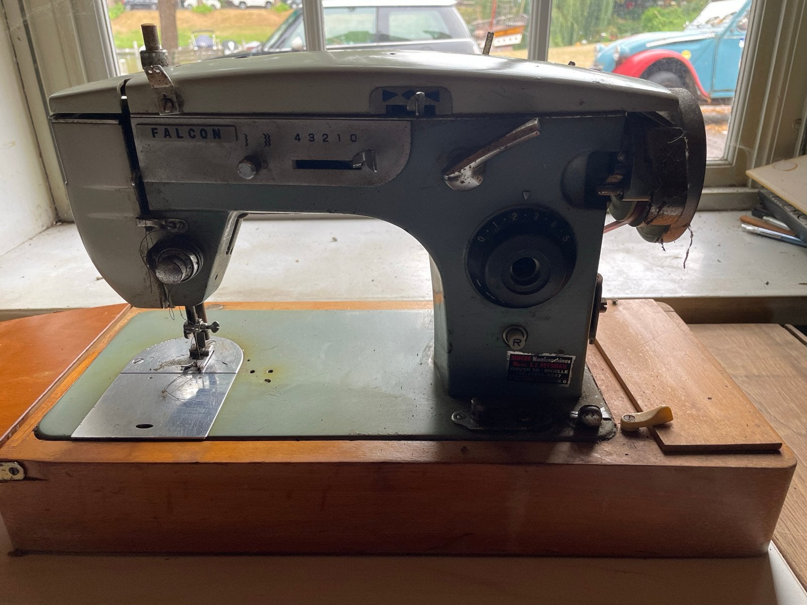 Vintage Falcon Naaimachine, Ophalen of Verzenden, Gebruikt, Naaimachine, Overige merken